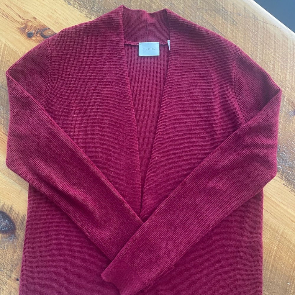 Cyrus Deep Garnet Red Women's Cardigan